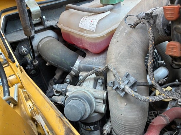 Cat Backhoe - close-up detail